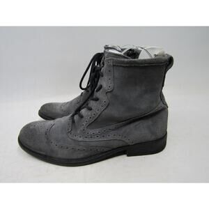 Rogue Mens Size 10.5 Gray Suede Lace Up Zip Causal Comfort Shoes